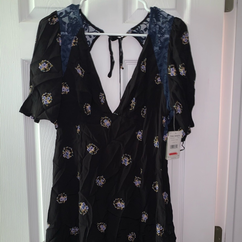 Black Comb Short Summer Dress